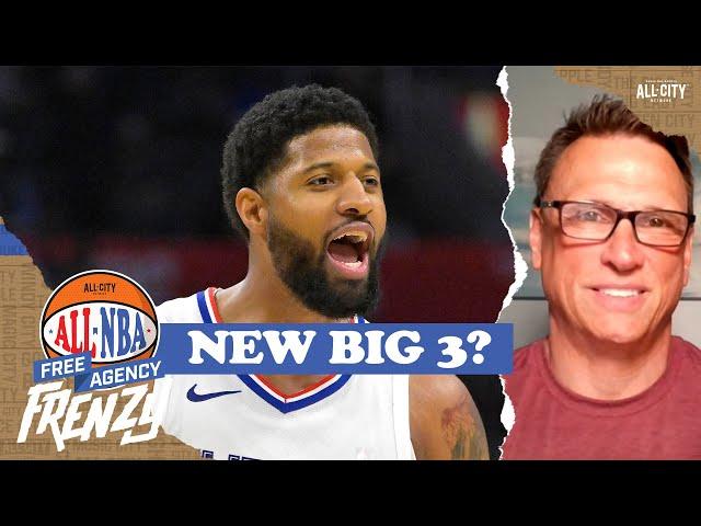 Does Paul George give the Sixers the best big 3 in the NBA? | ALL NBA Podcast