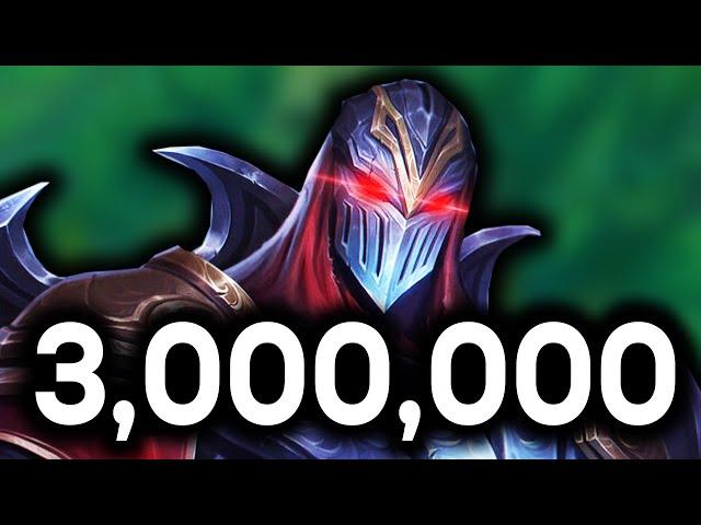 I Got 3,000,000 Mastery Points On Zed. No, I'm NOT Crazy.