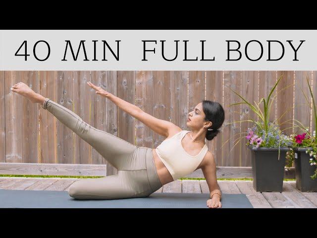 40 MIN FULL BODY WORKOUT || At-Home Pilates