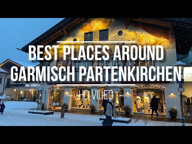 Best places around Garmisch Partenkirchen virtual walk 4K