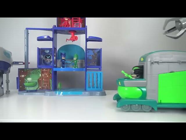 Pj Masks Toys Videos Compilations! Giant Surprise Toys Headquarters Playset Owlette, Gekko, Catboy