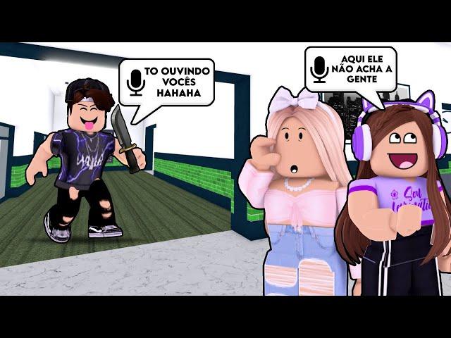 O TRIO JOGANDO MURDER COM CHAT DE VOZ!  - Roblox