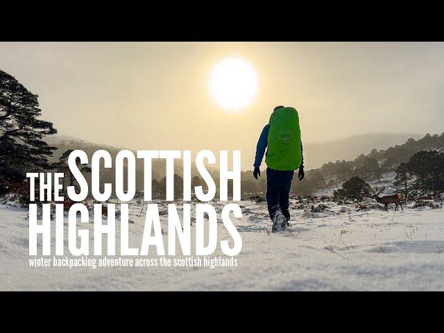 Winter Backpacking Adventure Across the Scottish Highlands