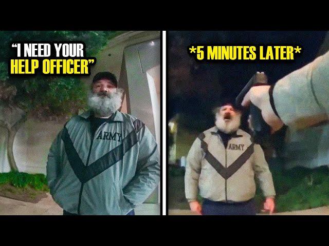 Homeless Man Needs Help, Cops Violently ARREST Him….