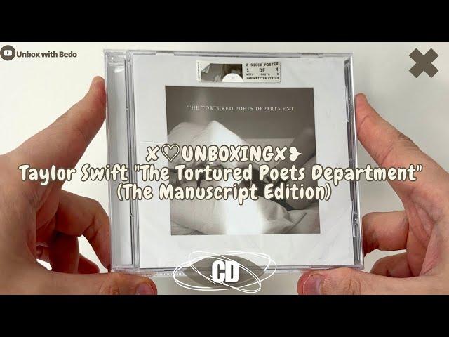 Taylor Swift "The Tortured Poets Department" (The Manuscript Edition) CD UNBOXING