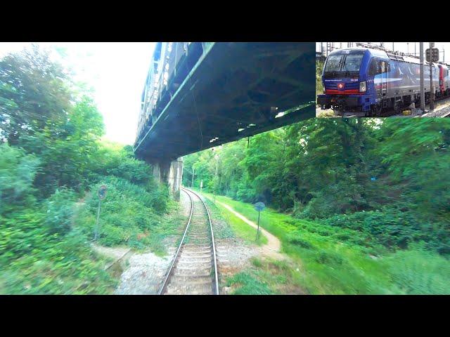  4K Rare cab ride Muttenz - Weil am Rhein via Basel SBB with freight [06.2020]