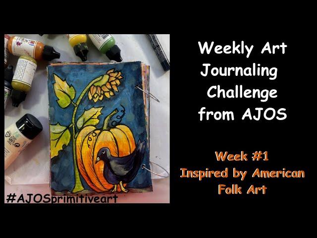 Junk Journal - Weekly Challenge at AJOS Art Community - #AJOSprimitiveart