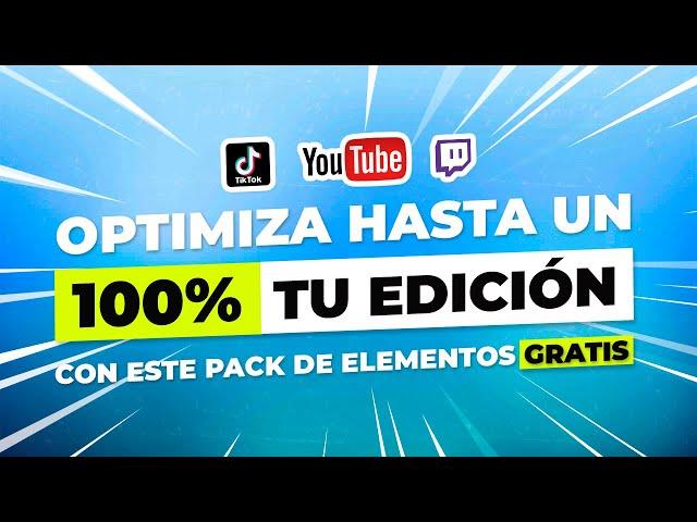  PACK de ELEMENTOS para CREADORES DE CONTENIDO / YOUTUBERS - Recursos de EDICIÓN  Adobe Pr / Ae 