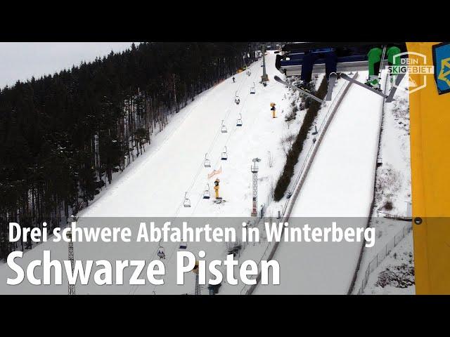 Schwarze Pisten im Skiliftkarussell Winterberg: Abfahrten für Könner im Sauerland