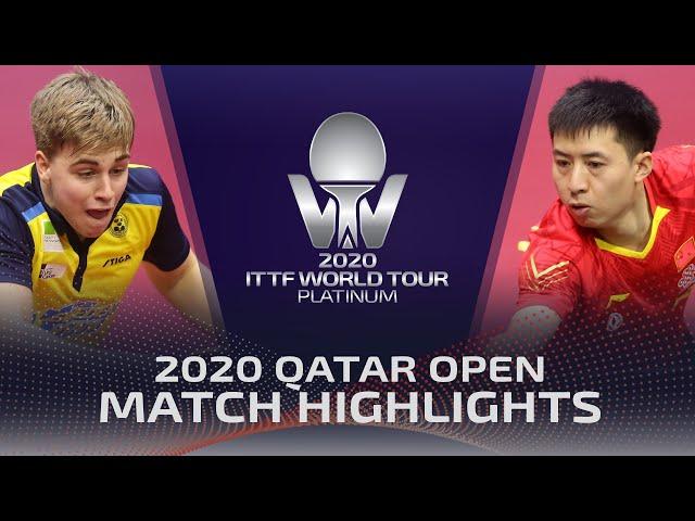 Truls Moregard vs Fang Bo | 2020 ITTF Qatar Open Highlights (FS)