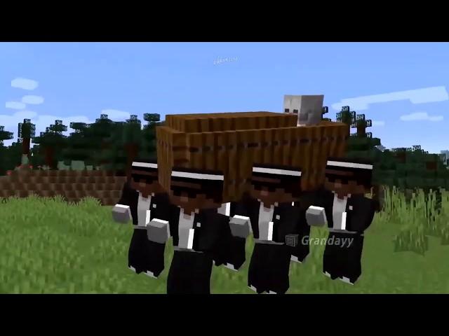 Негры танцуют с гробов в майнкрафте/Africans dancing in Minecraft