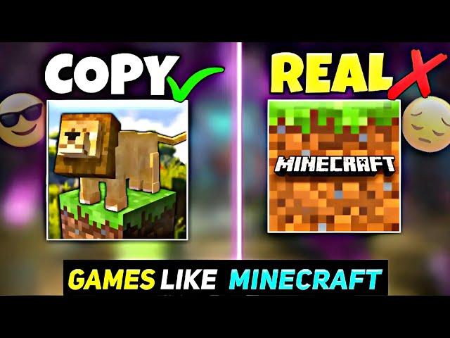 TOP 5 GAMES LIKE MINECRAFT 1.20+ JAVA EDITION  | BEST MINECRAFT COPY'S FOR ANDROID  |