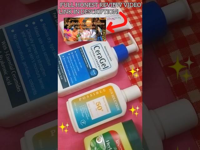 AFFORDABLE* Skincare routine for teenagers For girl & boy link in description #shorts