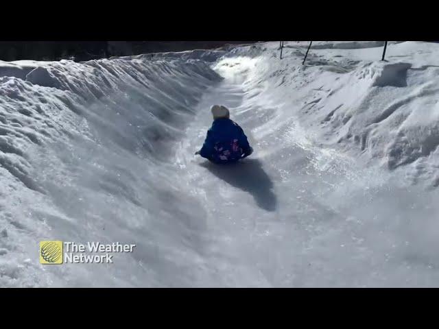 Canadians creating epic DIY sledding tracks