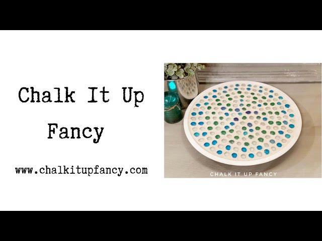 DIY Dollar Tree Pizza Pan turned Tiled Lazy Susan