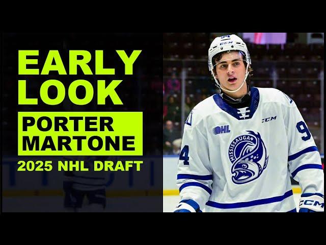 PORTER MARTONE Highlights 2025 NHL Draft