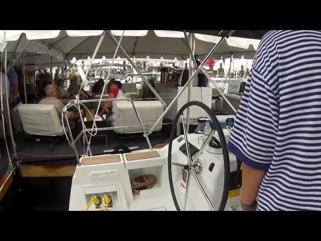 Beneteau Oceanis 41 tour by ABKVideo at the Annapolis Sailboat Show, October, 2012