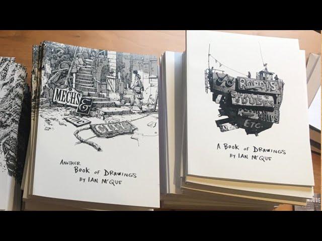 A Book of Drawings by Ian McQue (book flip)