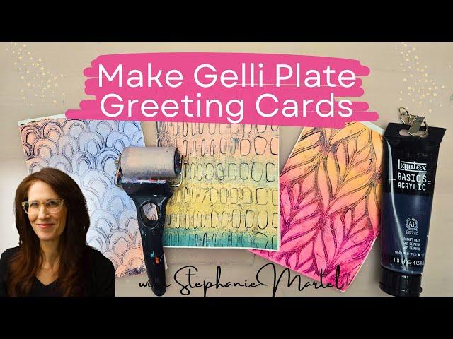 Gel Plate Printing For Cards