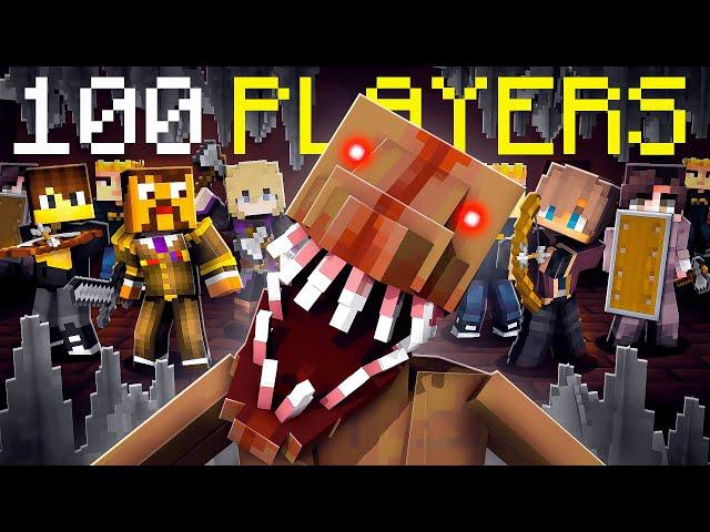 100 Players Try to Survive the DWELLER in Hardcore Minecraft...