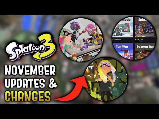 Updates & Changes in November 2024 - Splatoon 3