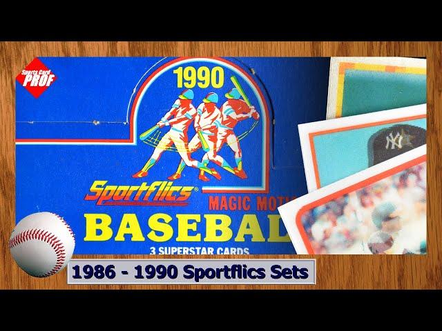 1986 through 1990 Sportflics Baseball Cards