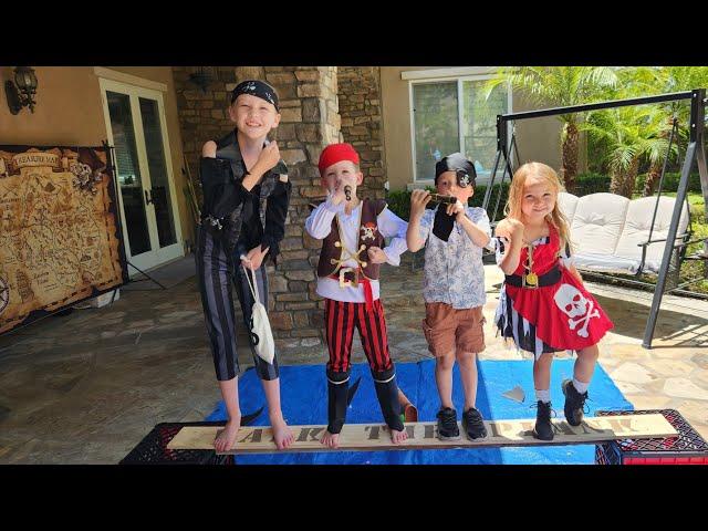 Walking the Plank for Preston's 5th Birthday!!