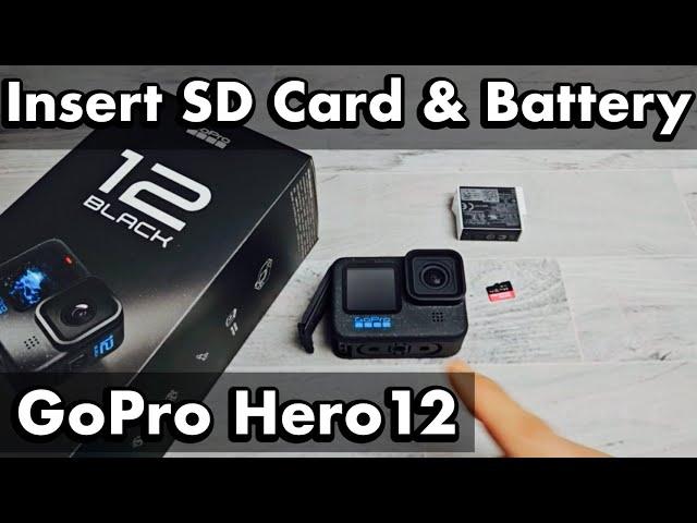 GoPro Hero 12: How to Insert SD Card & Battery