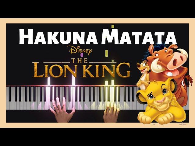 Hakuna Matata - Disney’s The Lion King | Piano Tutorial | 4k