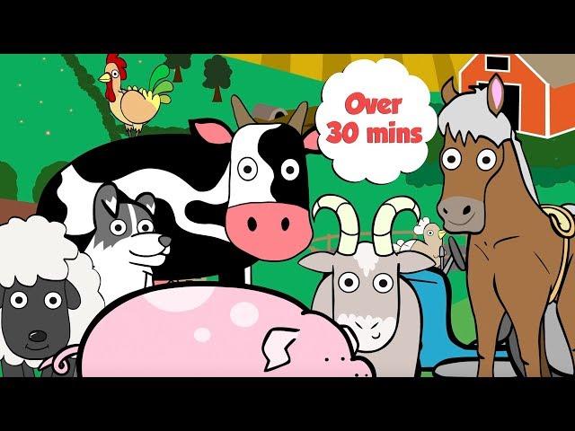 Farm Animals For Toddlers | Learn Counting and Colours