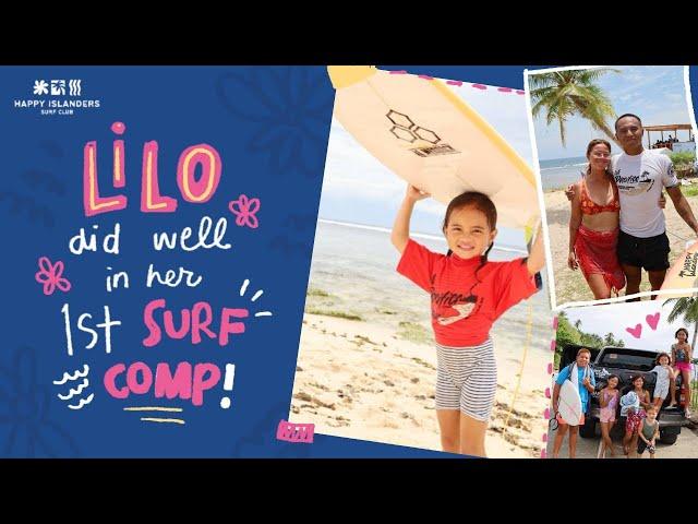 Lilo joins her first surf comp at 5 years old!