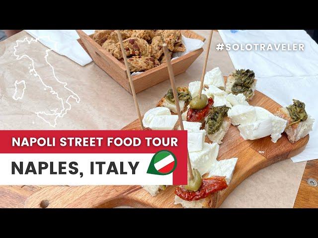 WHAT TO EAT IN NAPLES, ITALY  - Street Food Tour with Local Guide // Solo Travel Adventures