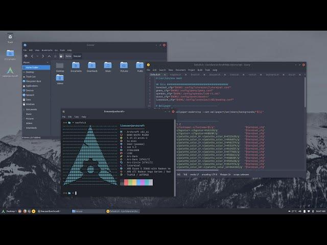 Archcraft Flavor : LXDE (Desktop Environment)