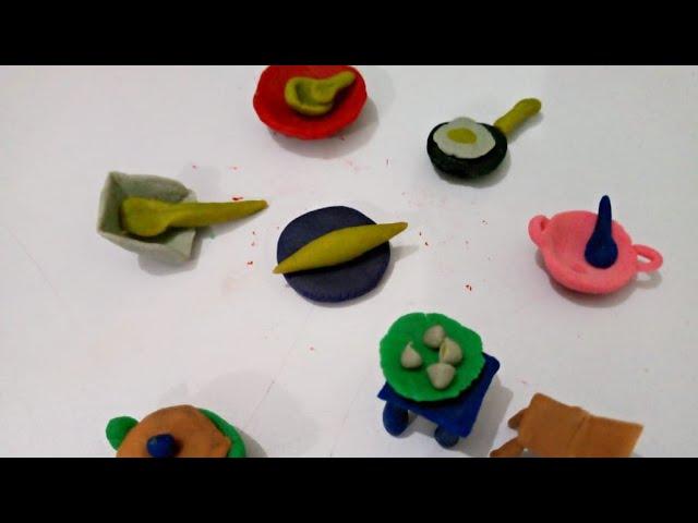 Make tiny pots with colorful clay | Satisfying video  | Clay ASRM 