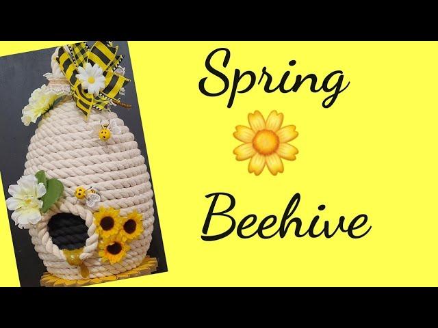 Beehive Honey Bee Dollar Tree Tutorial DIY Crafts Spring Decor Crafting With Ollie