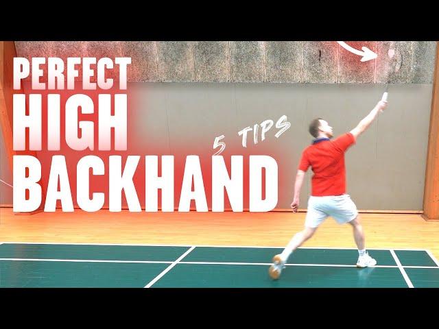 Backhand in badminton - High Backhand Technique