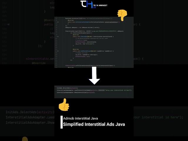 How to implement Admob Interstitial Ads Implement Simple 2 Code  #admobads  #android #thbd   #admob