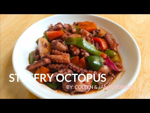 STIR FRY OCTOPUS | OCTOPUS DISH