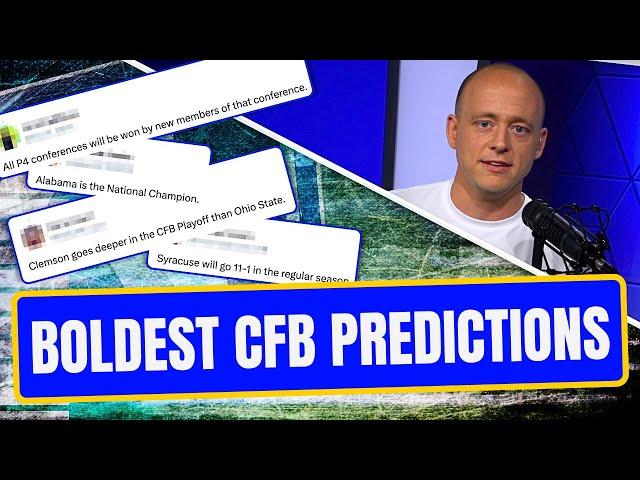 Josh Pate On BOLDEST College Football 2024 Predictions (Late Kick Cut)