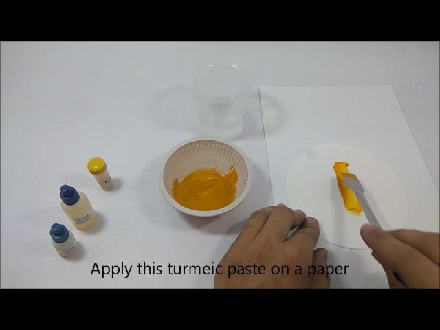 Turmeric act as a natural indicator