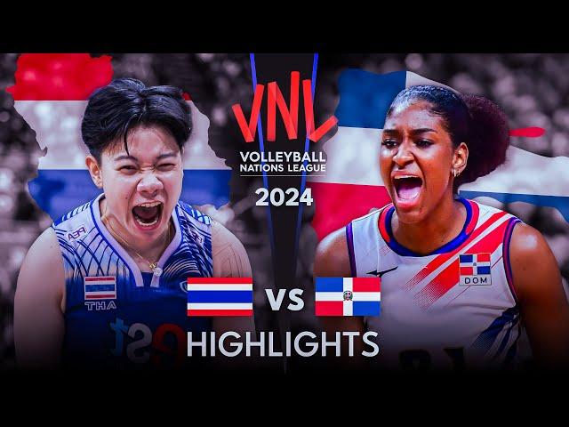  THAILAND vs DOMINICAN  | Highlights | Women's VNL 2024