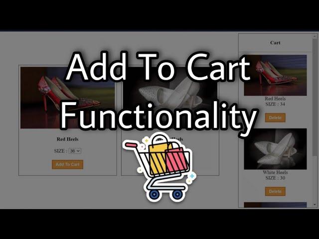 Add To Cart Functionality | HTML | CSS | JavaScript