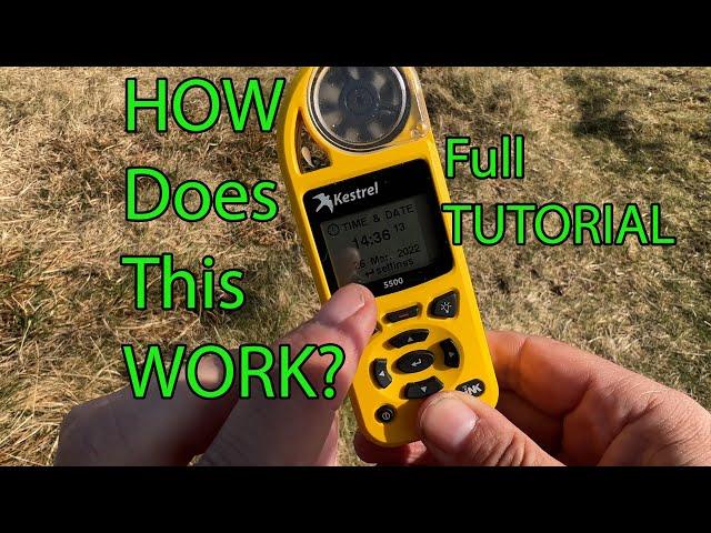 Kestrel Weather meter 5500 FULL TUTORIAL | Wild Camping | hand held wind gauge thermometer Barometer