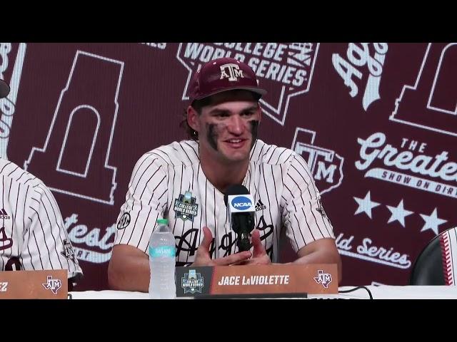 2024 Men's College World Series Championship Game 2 Texas A&M Postgame Press Conference