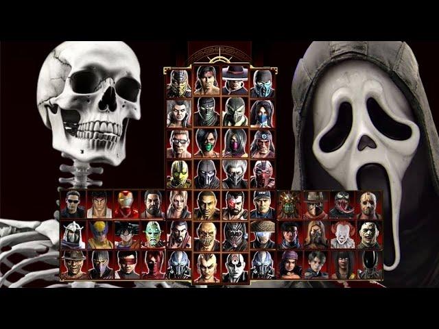 Mortal Kombat 9 - SKELETON & GHOSTFACE - Expert Tag Ladder - Gameplay @(1080p) - 60ᶠᵖˢ 