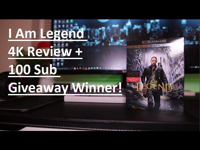 I Am Legend 4K UHD Blu-Ray Review + 100 Sub Giveaway Winner!