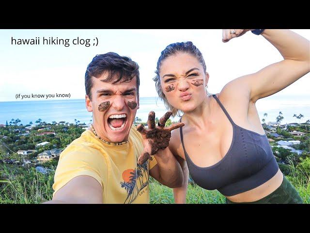 trying the best hike in hawaii