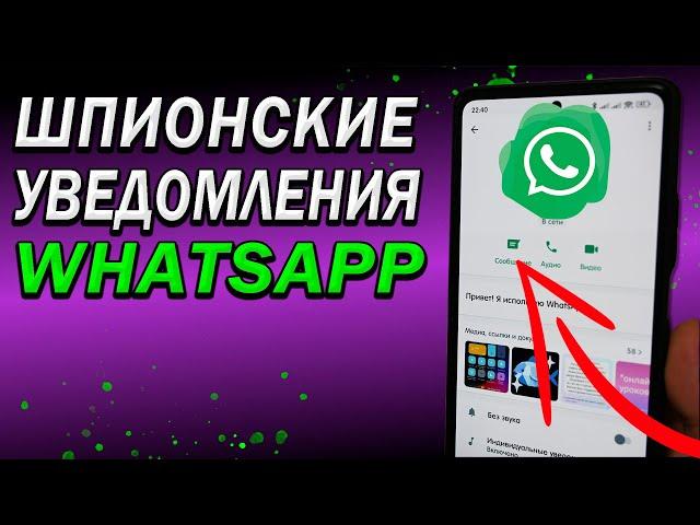 ️‍️Скрытые уведомления в WhatsApp. Правильная настройка уведомлений вотсап, чтобы НЕ СПАЛИТЬСЯ