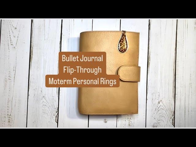 BULLET JOURNAL FLIP-THROUGH | Functional Planning | Moterm Apricot Veg Tan Personal Rings