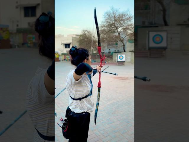 Seema Soleh's Bullseye Mastery in Archery!  #shortsfeed #18m #archery #archeryhunter  #foryou #fyp
